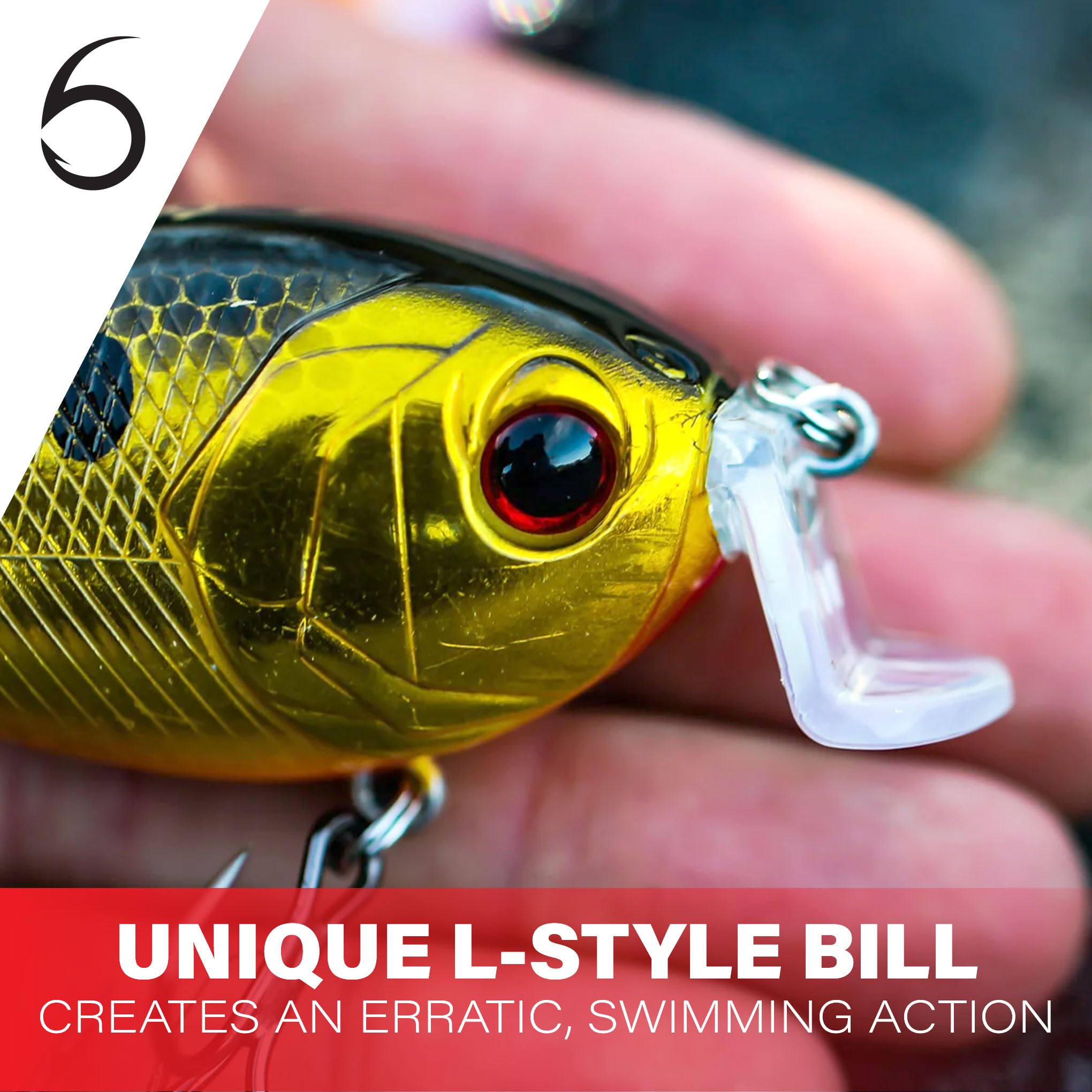 Amazon | 6th Sense Fishing Swank 77X L-Bill クランクベイト (ランボ